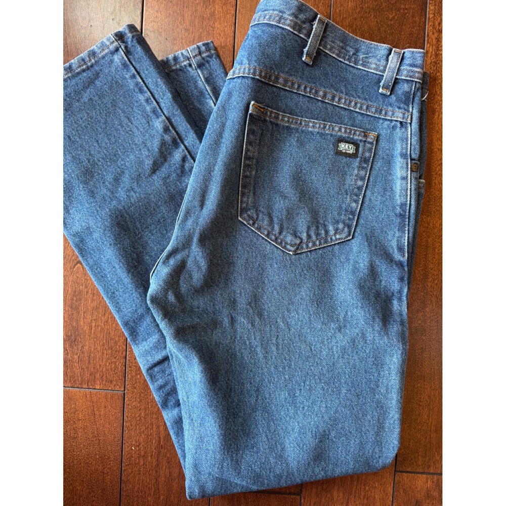 Key Industries Mens Straight Leg Denim Jeans Medium Wash Blue‎ 36x34 FS:2430